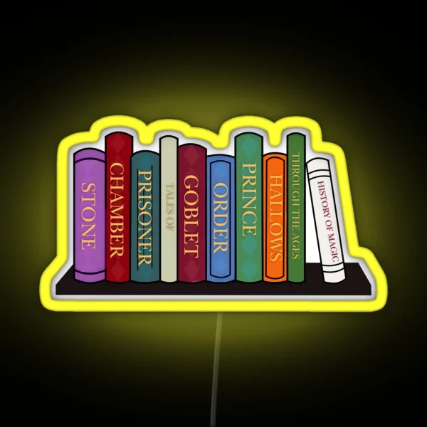 Harry Bookshelf RGB Neon Sign