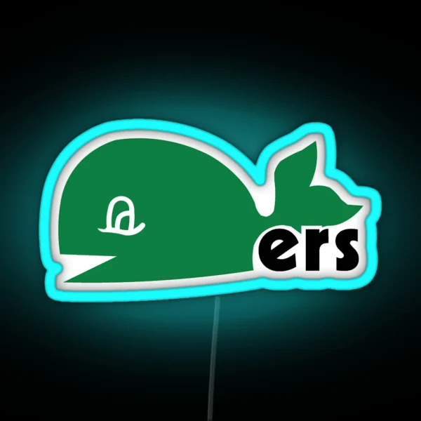 Hartford Whalers Alternate Logo RGB Neon Sign