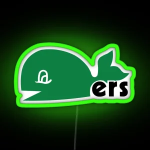 Hartford Whalers Alternate Logo RGB Neon Sign