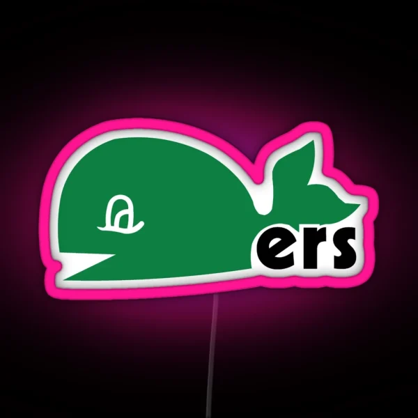 Hartford Whalers Alternate Logo RGB Neon Sign