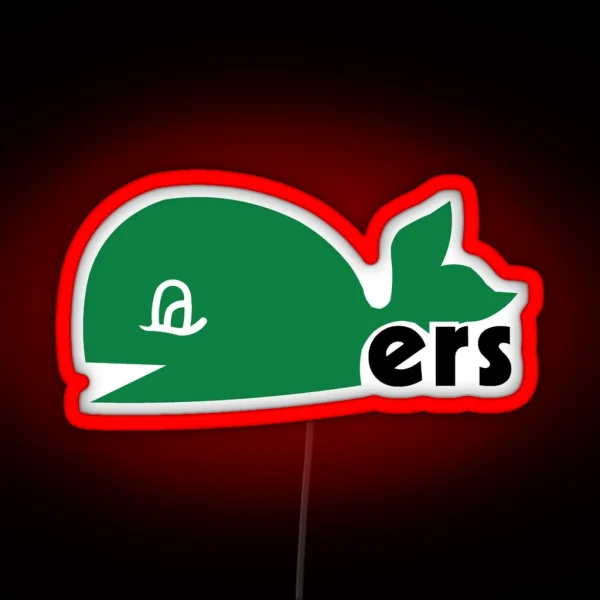 Hartford Whalers Alternate Logo RGB Neon Sign