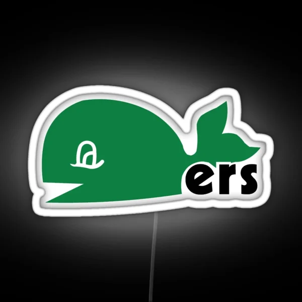 Hartford Whalers Alternate Logo RGB Neon Sign