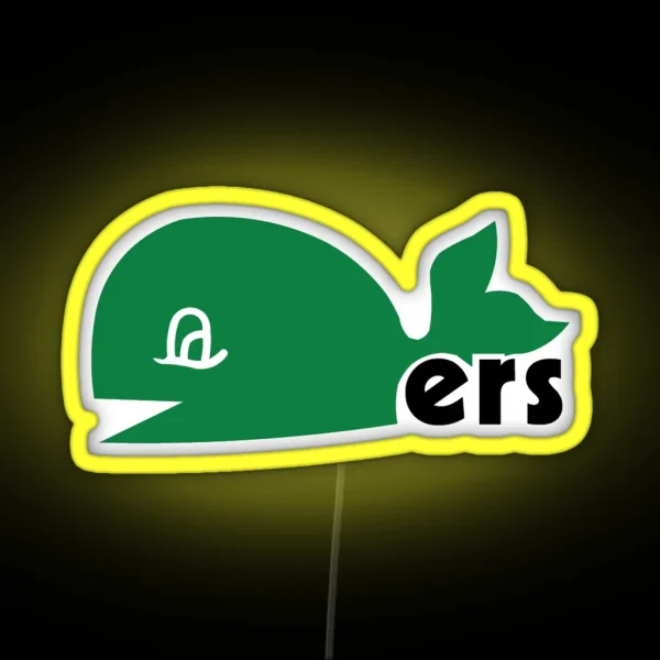 Hartford Whalers Alternate Logo RGB Neon Sign