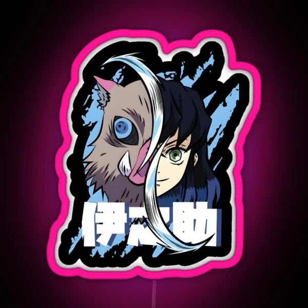 Hashibira Inosuke RGB Neon Sign