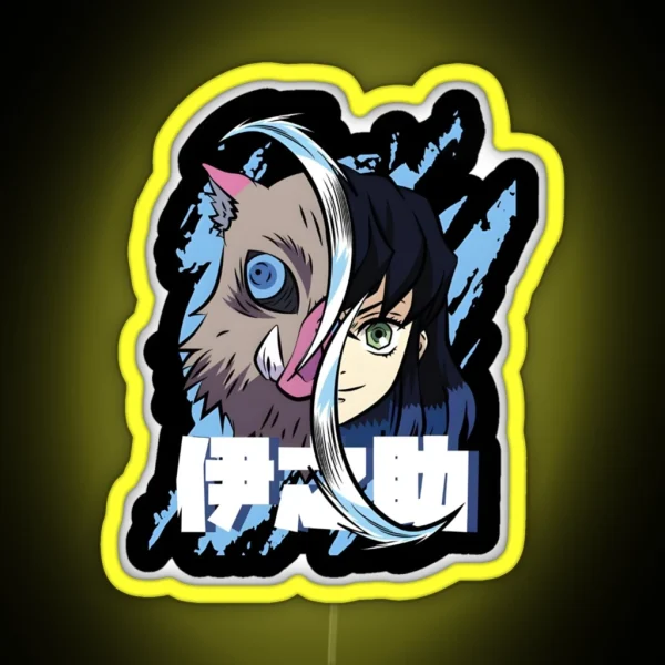 Hashibira Inosuke RGB Neon Sign