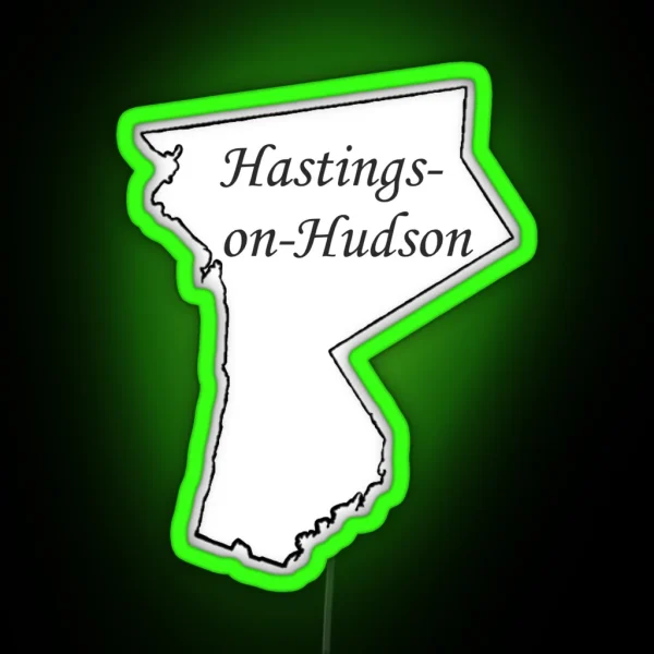 Hastings On Hudson Westchester NY RGB Neon Sign