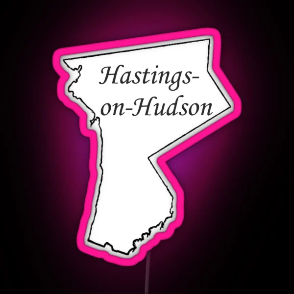 Hastings On Hudson Westchester NY RGB Neon Sign