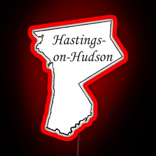 Hastings On Hudson Westchester NY RGB Neon Sign