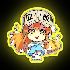 Hataraku Saibou Cells At Work Platelet Chan RGB Neon Sign