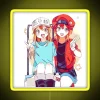 Hataraku Saibou Cells At Work Red Blood Cell And Platelet Sketch RGB Neon Sign - Image 5