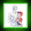 Hataraku Saibou Cells At Work Red Blood Cell And White Blood Cell Sketch RGB Neon Sign - Image 4