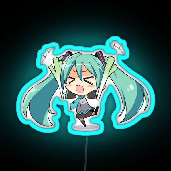 Hatsune Miku Cheer RGB Neon Sign