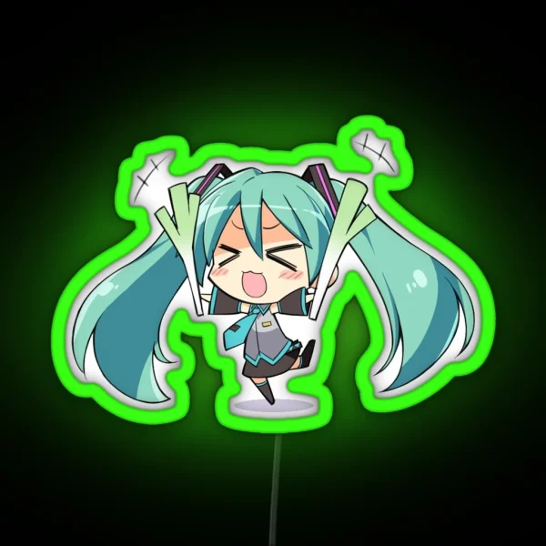 Hatsune Miku Cheer RGB Neon Sign