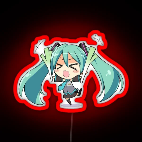 Hatsune Miku Cheer RGB Neon Sign