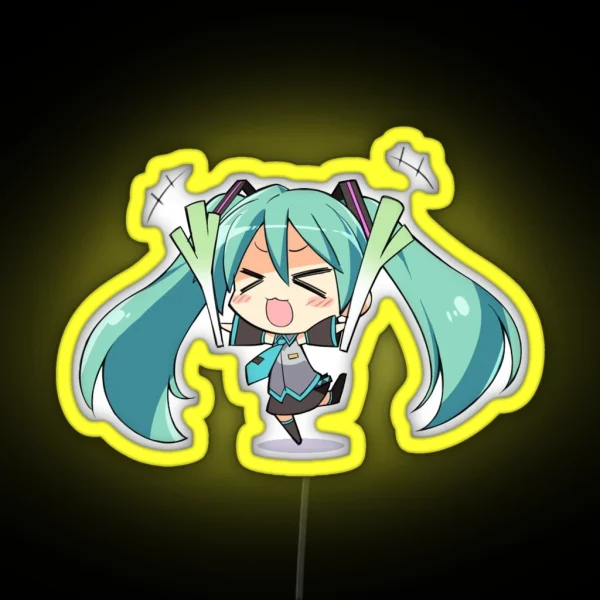Hatsune Miku Cheer RGB Neon Sign