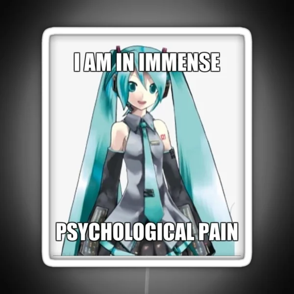 Hatsune Miku I Am In Immense Psychological RGB Neon Sign