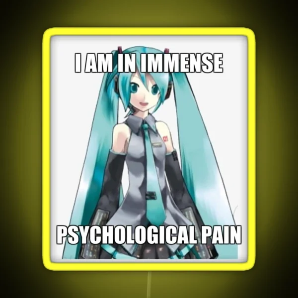 Hatsune Miku I Am In Immense Psychological RGB Neon Sign
