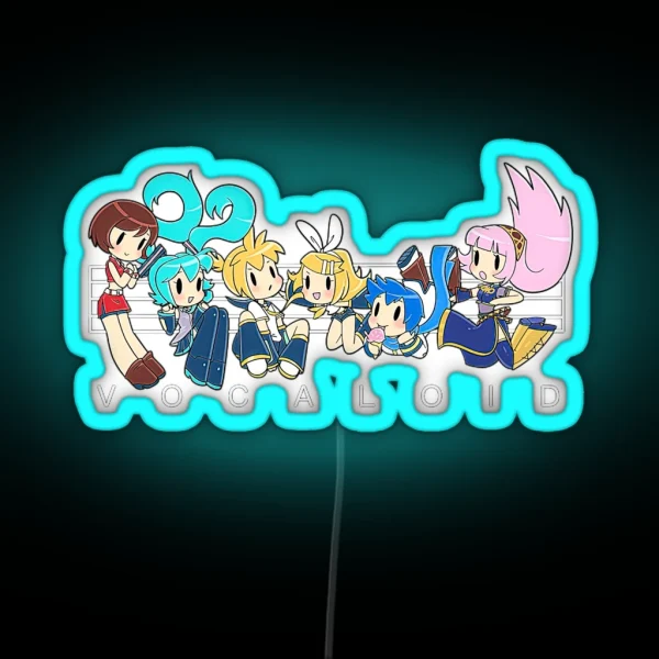 Hatsune Miku RGB Neon Sign