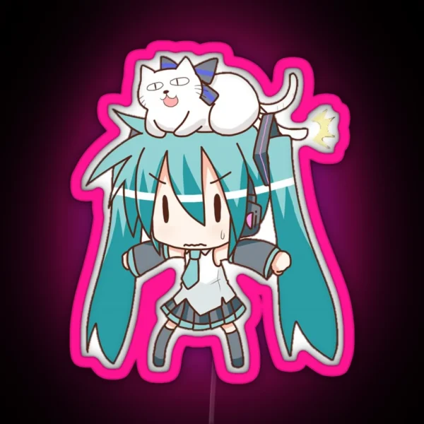 Hatsune Miku RGB Neon Sign
