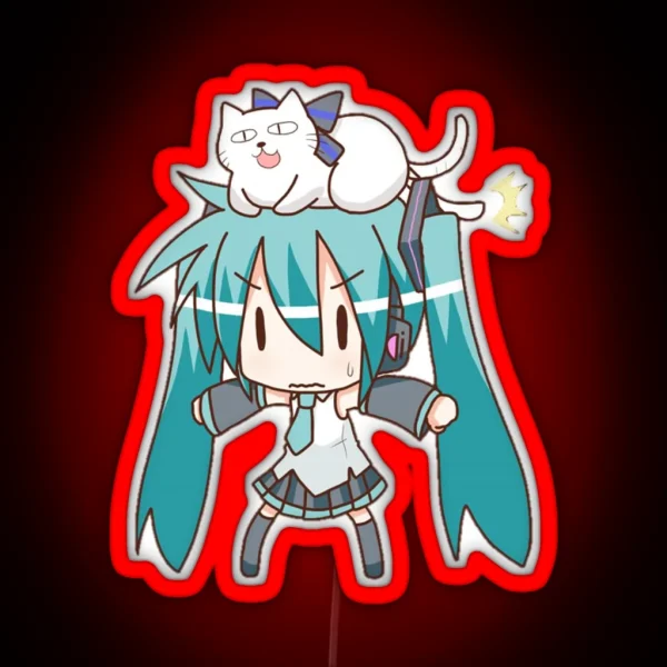 Hatsune Miku RGB Neon Sign