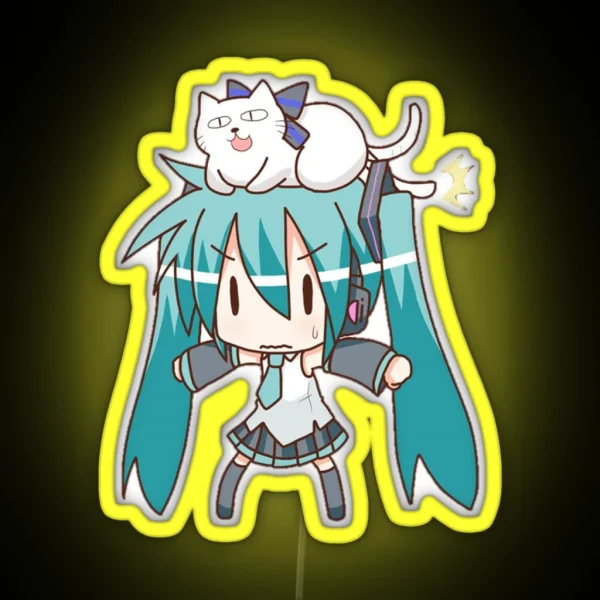 Hatsune Miku RGB Neon Sign