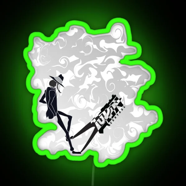 Hatted Gunman RGB Neon Sign