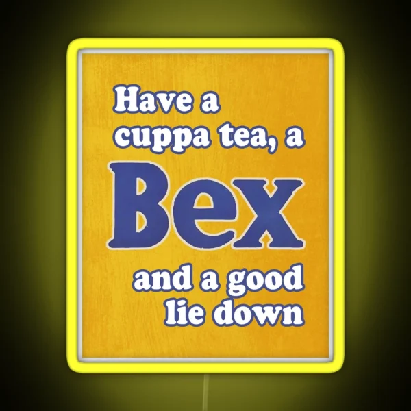 Have A Cuppa Tea And A Bex RGB Neon Sign