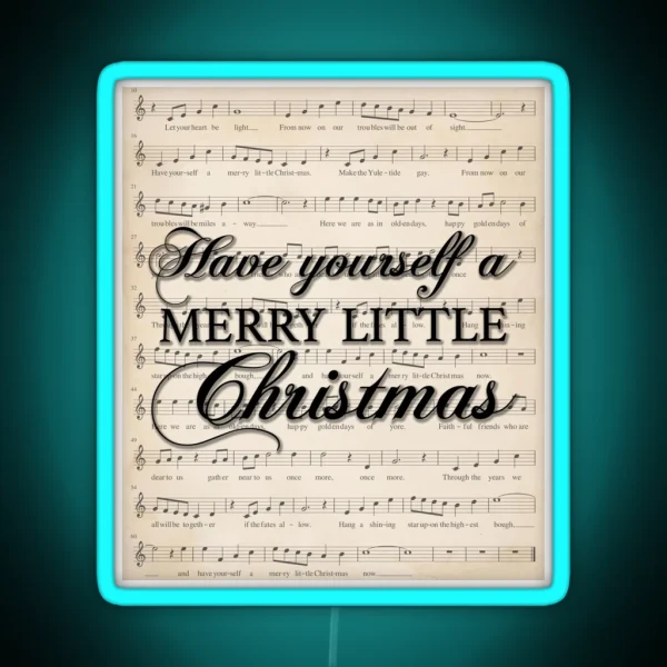 Have Yourself A Merry Little Christmas RGB Neon Sign
