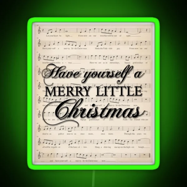 Have Yourself A Merry Little Christmas RGB Neon Sign