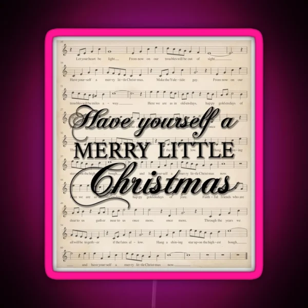Have Yourself A Merry Little Christmas RGB Neon Sign