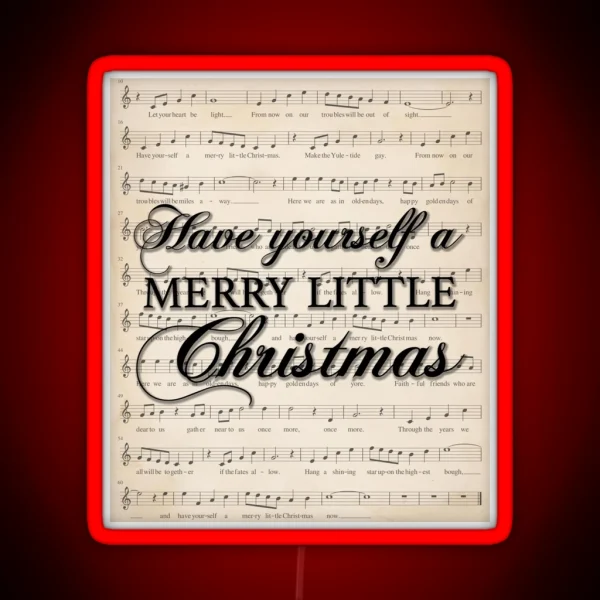Have Yourself A Merry Little Christmas RGB Neon Sign