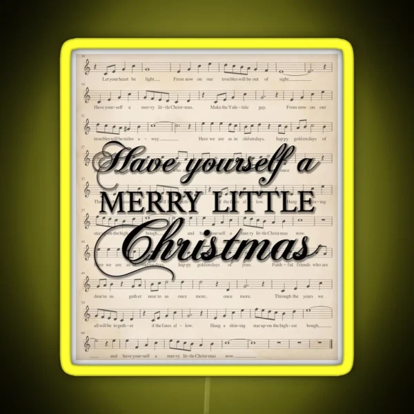 Have Yourself A Merry Little Christmas RGB Neon Sign