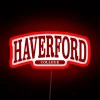 Haverford College Serif Font Curved RGB Neon Sign