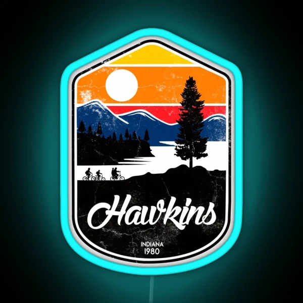 Hawkins RGB Neon Sign