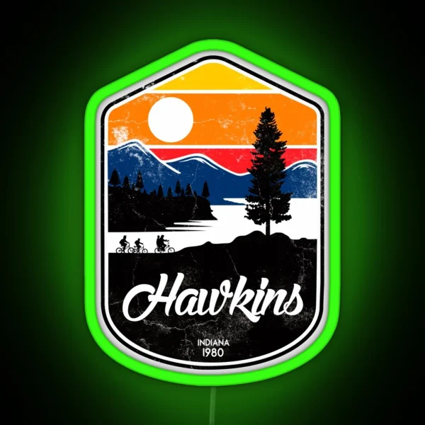 Hawkins RGB Neon Sign
