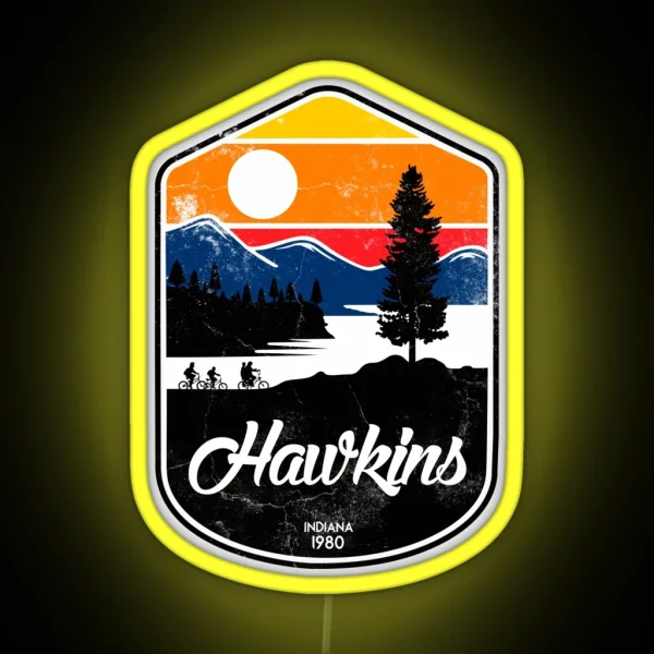 Hawkins RGB Neon Sign
