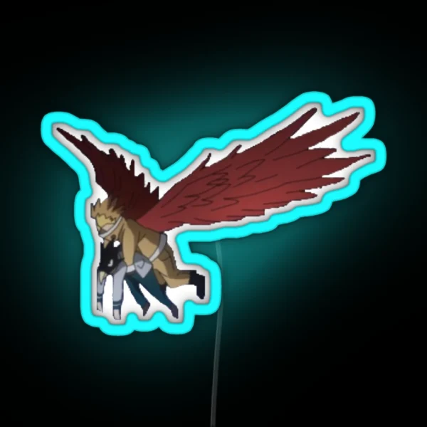 Hawks And Tokoyami RGB Neon Sign