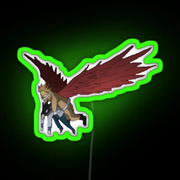 Hawks And Tokoyami RGB Neon Sign