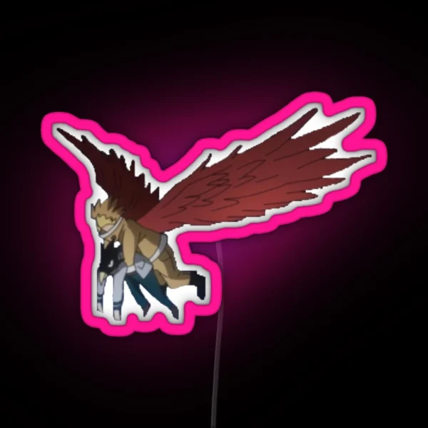 Hawks And Tokoyami RGB Neon Sign