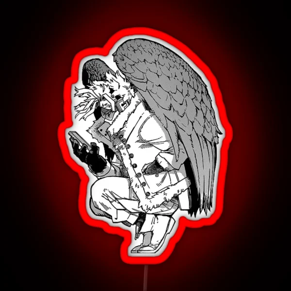 Hawks Pose RGB Neon Sign