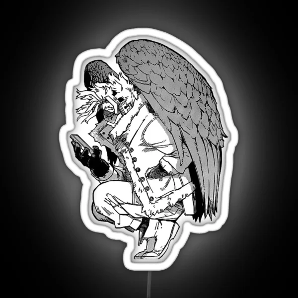 Hawks Pose RGB Neon Sign