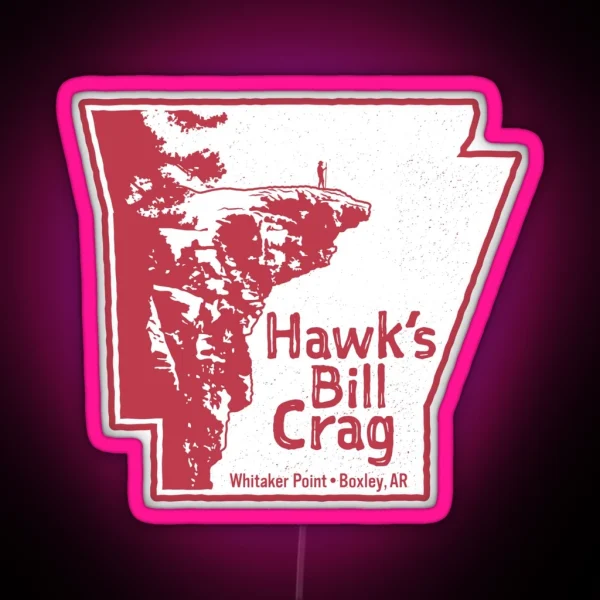 Hawksbill Crag Whitaker Point RGB Neon Sign