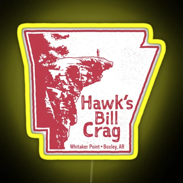 Hawksbill Crag Whitaker Point RGB Neon Sign