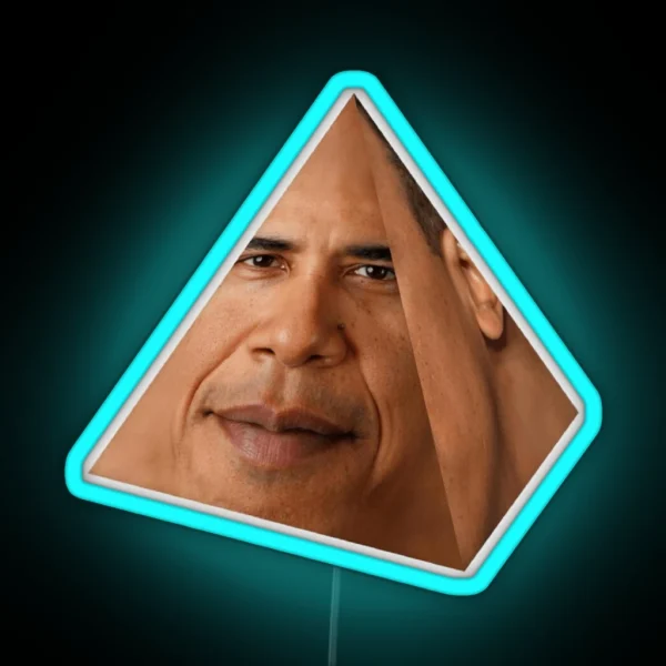 HD Obamium Triangle Obama Prism Obama RGB Neon Sign
