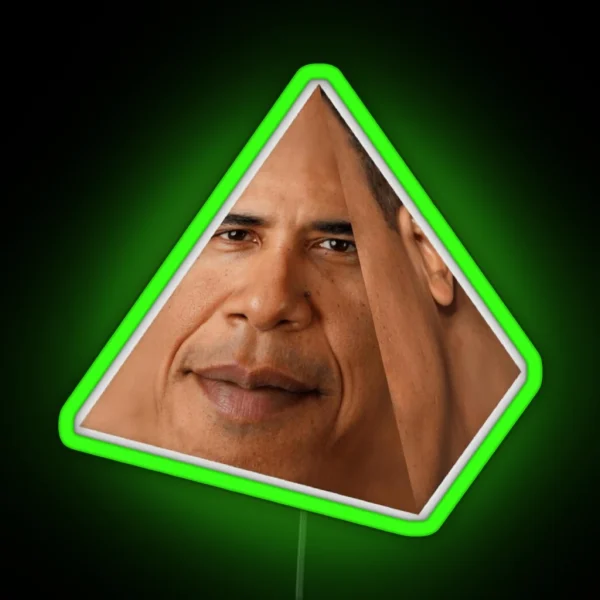 HD Obamium Triangle Obama Prism Obama RGB Neon Sign