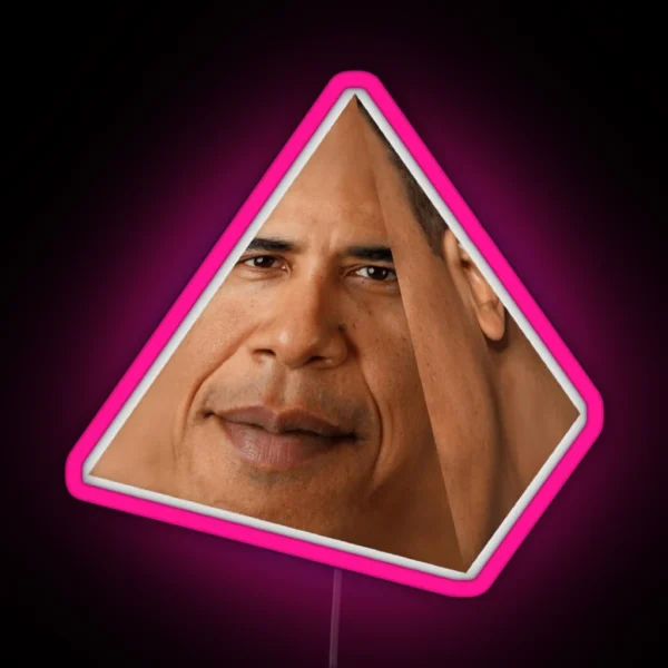 HD Obamium Triangle Obama Prism Obama RGB Neon Sign