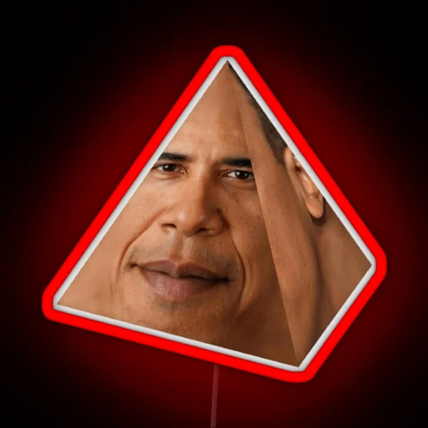 HD Obamium Triangle Obama Prism Obama RGB Neon Sign