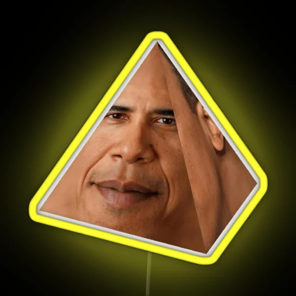 HD Obamium Triangle Obama Prism Obama RGB Neon Sign