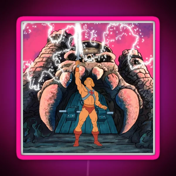 He Man Transform Tribute RGB Neon Sign