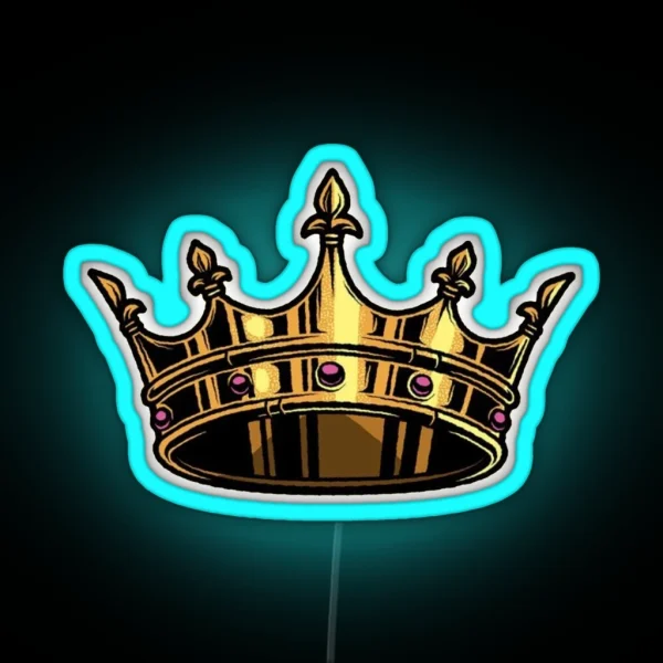 Head Over Heels Musical Crown RGB Neon Sign